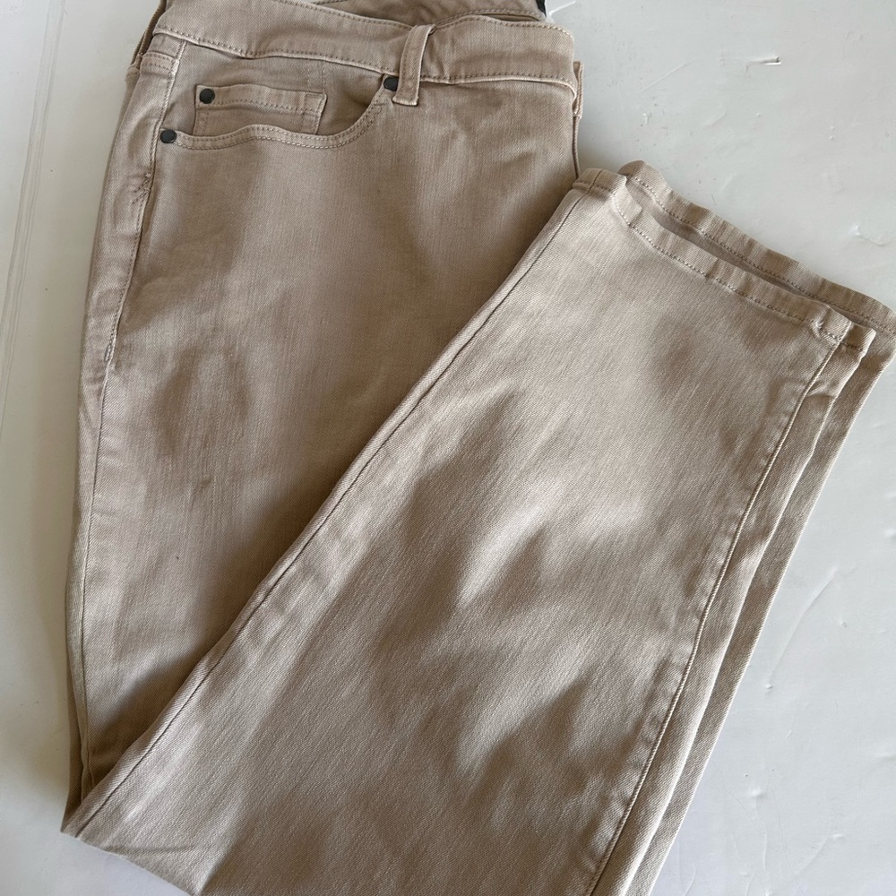 Torrid Tan Straight Leg Jeans with Smooth Finish